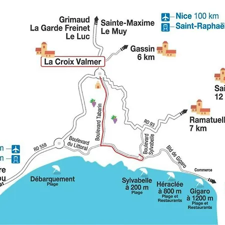 Golfe De St Tropez Valmer Lägenhet *